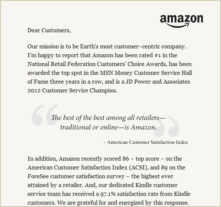 Amazon Letter